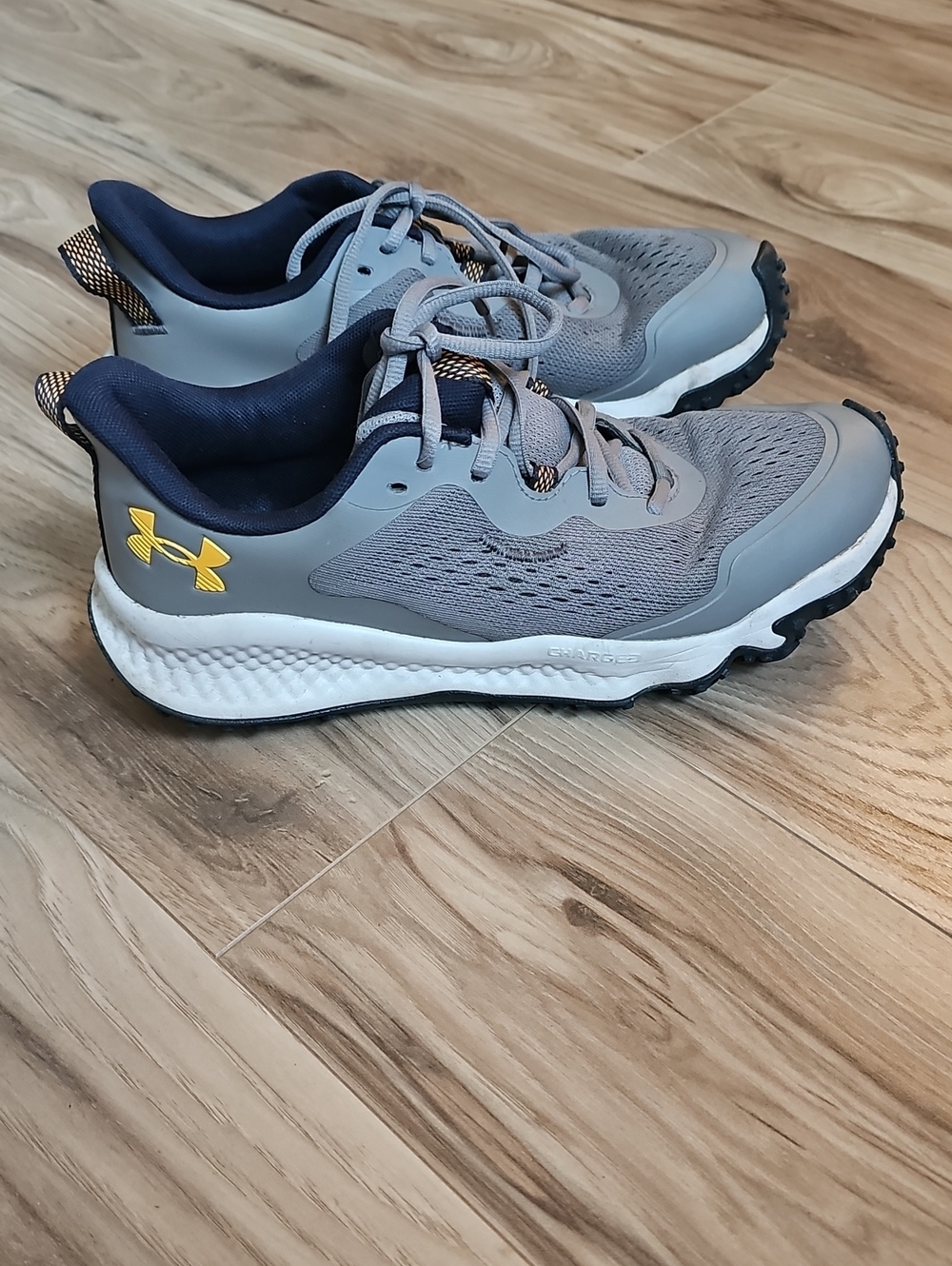 Under Armour Womens' Gray and Navy Lightweight Running Shoes